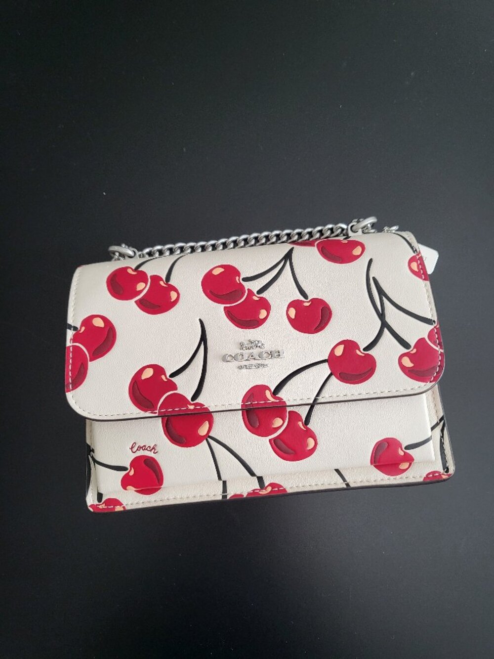 COACH MINI KLARE CROSSBODY BAG WITH CHERRY PRINT
